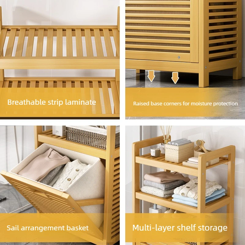 Wielopoziomowy bambusowy kosz  – Home Bathroom Organizer recenzja i cena