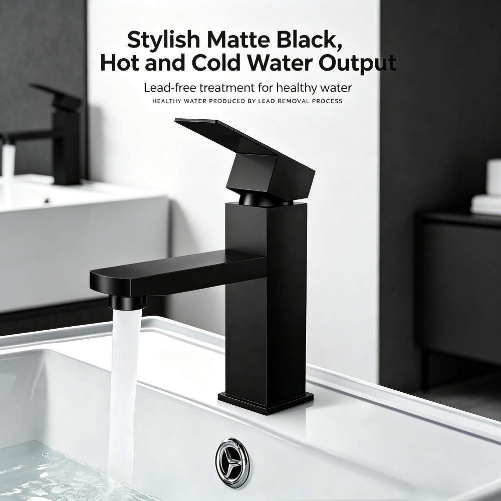 Uniwersalny czarny kran ABS do – Basin Mixer Tap recenzja i cena