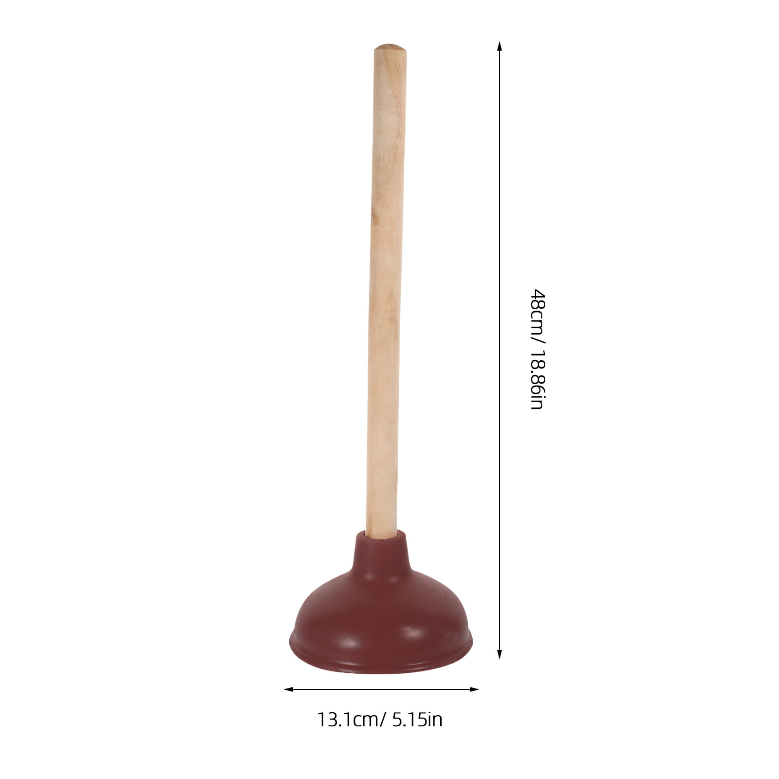 Wytrzymały, drewniany uchwyt d – Plunger Toilet recenzja i cena