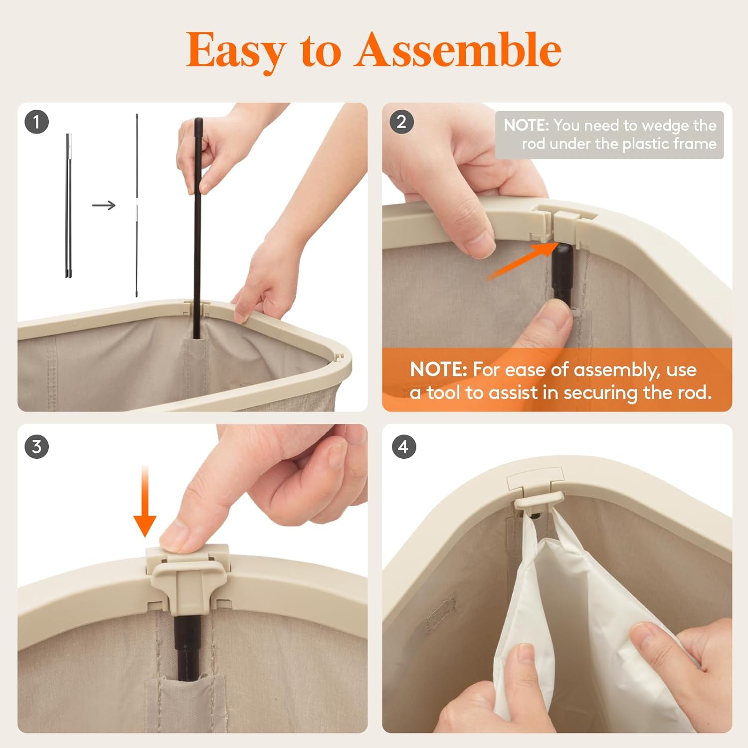 Duży, plastikowy kosz na prani – Home Bathroom Organizer recenzja i cena