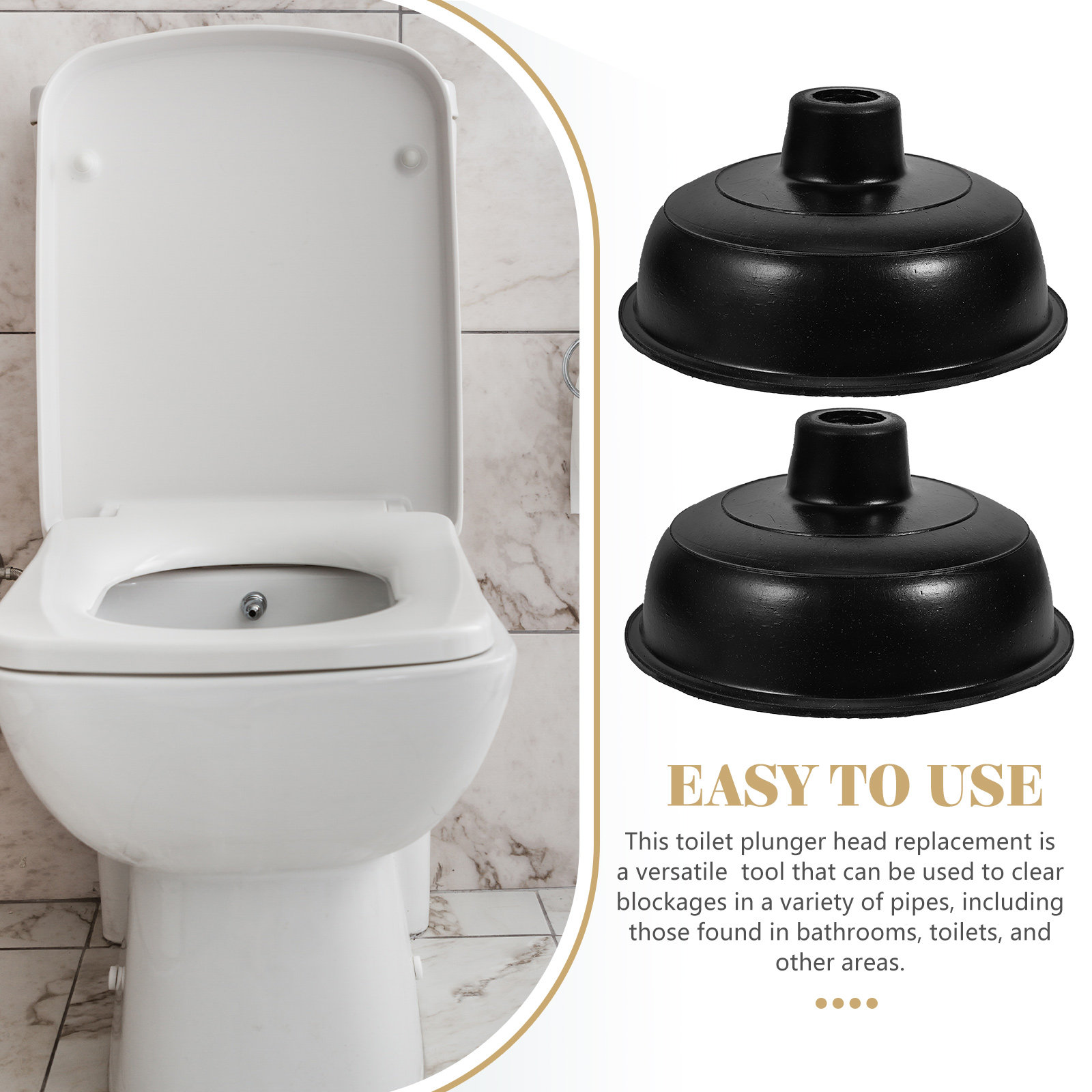 2 sztuki – wymienne głowice do – Plunger Toilet recenzja i cena