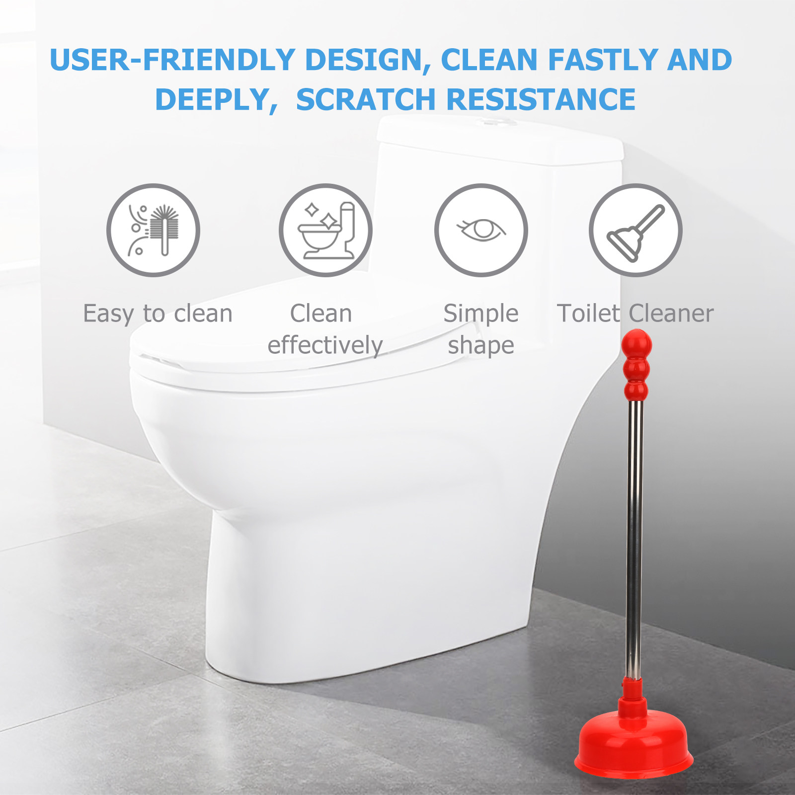 Wytrzymały, długi ściągacz do  – Plunger Toilet recenzja i cena