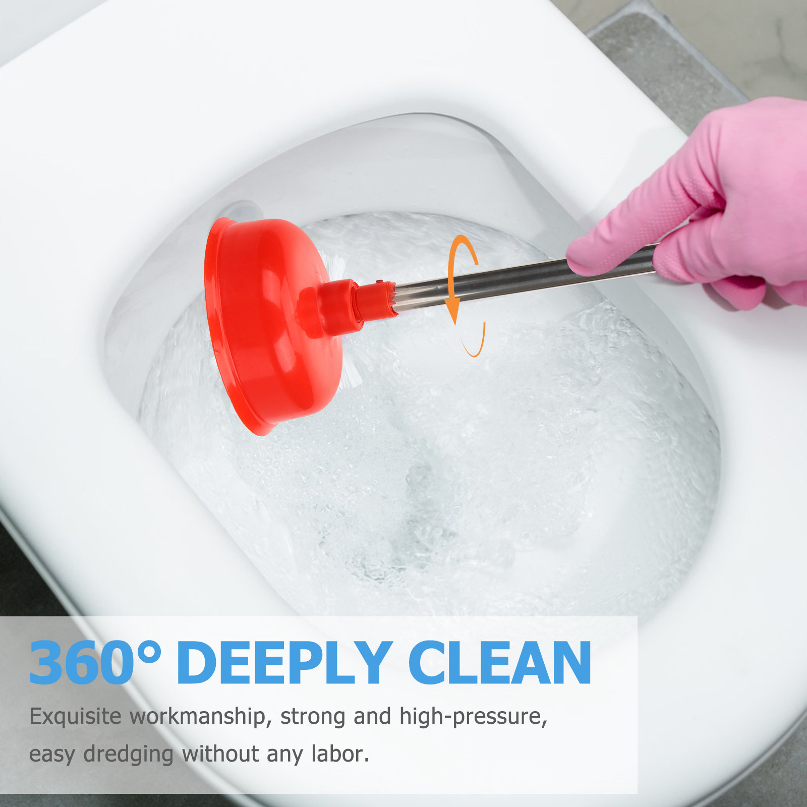 Wytrzymały, długi ściągacz do  – Plunger Toilet recenzja i cena