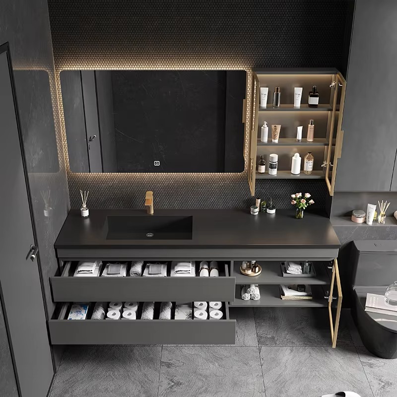 Klasyczne nordyckie oświetleni – Home Bathroom Vanity Combo recenzja i cena